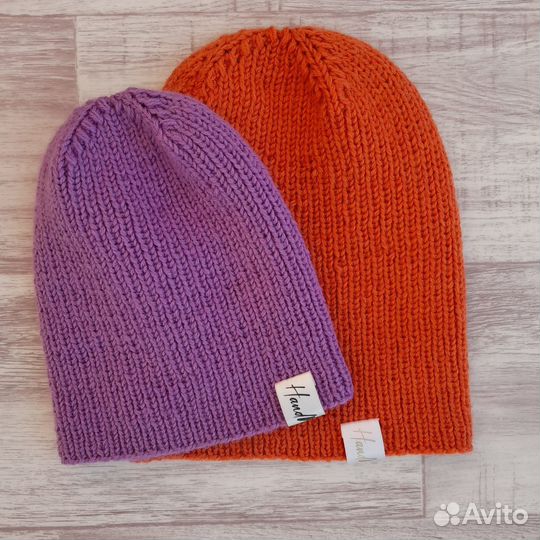 Осенние шапочки ручной работы под заказ