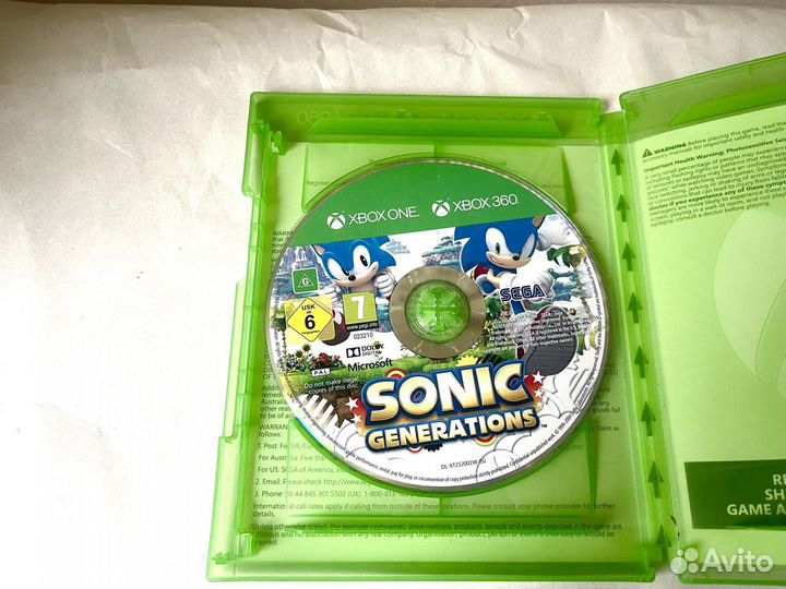 Sonic Generations Xbox 360 Xbox One