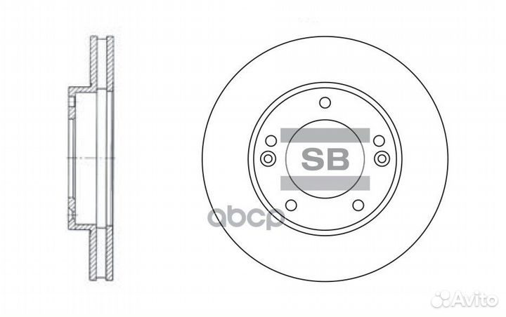 Диск тормозной KIA sorento (JC) 2.4-3.5 02- пер