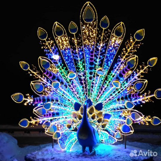 Светящиеся новогодние шары для улицы