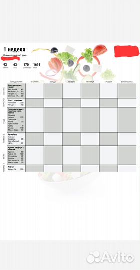 Программа питания