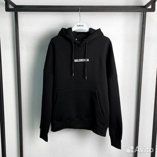Худи Balenciaga оверсайз утепленное