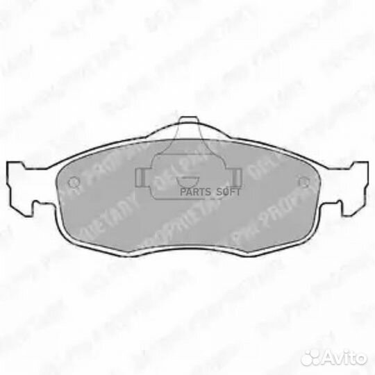 Delphi LP782 Колодки торм.пер