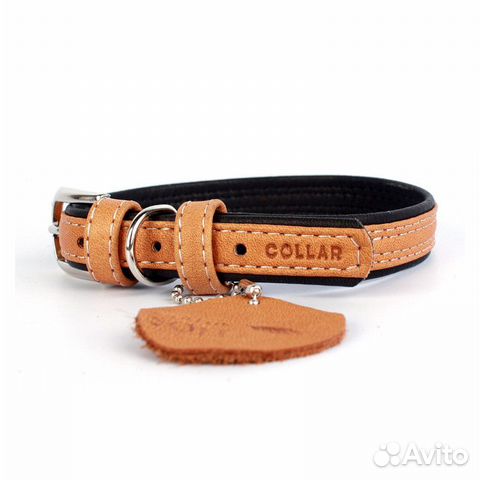 Ошейник collar Soft 7211 коричневый верх 35 мм* 46