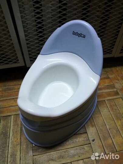 Детский горшок, съемная чаша, прорезиненные ножки