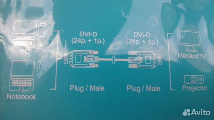Кабель для компьютера DVI- D