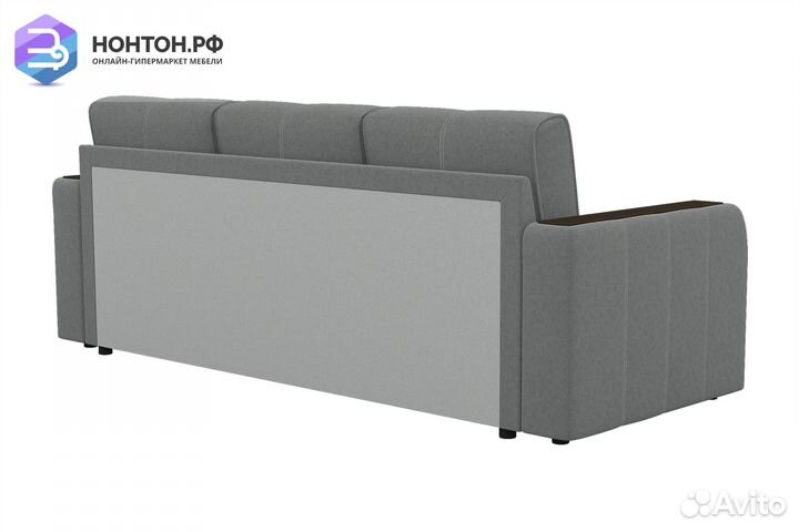 Диван угловой дельфин Бостон серый