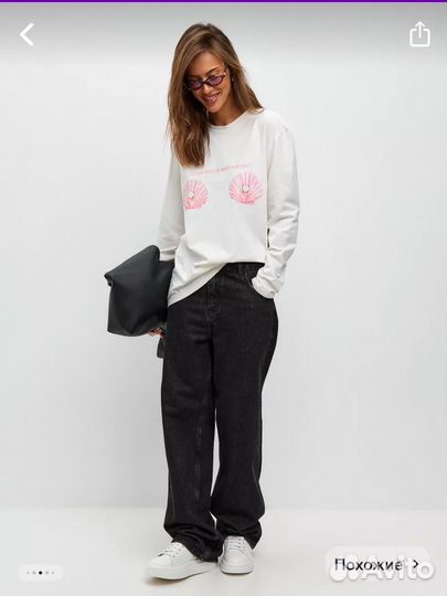 Лонгслив с принтом