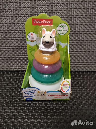 Новая пирамидка лама Fisher price