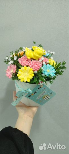 Мыло ручной работы,букеты