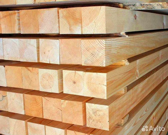 Строганный брус лиственница 190х190мм, гост