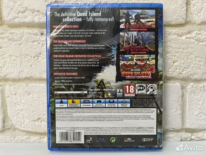 Dead Island PS4 новый диск