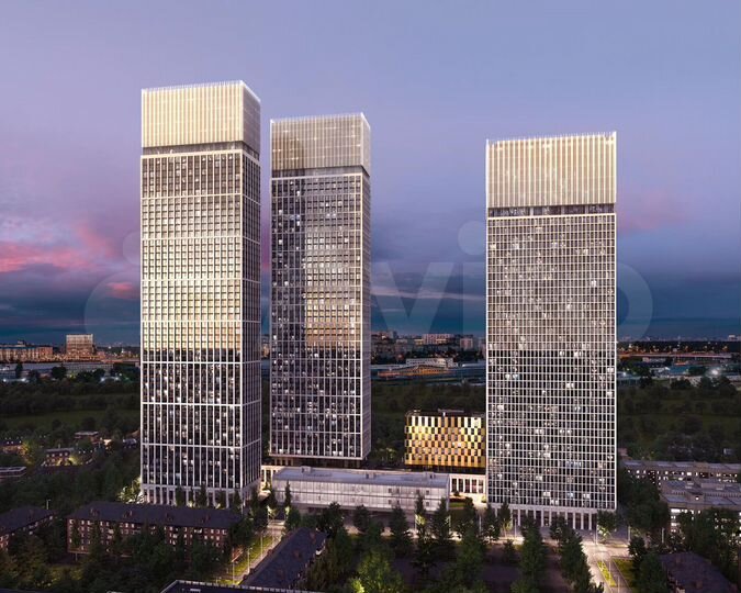 3-к. квартира, 85,7 м², 43/55 эт.