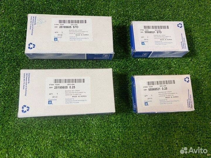 Вкладыши шатунные коренные A12XEL A12XER A14XER