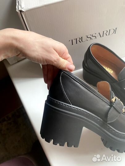 Туфли trussardi новые 36 размер оригинал чёрный