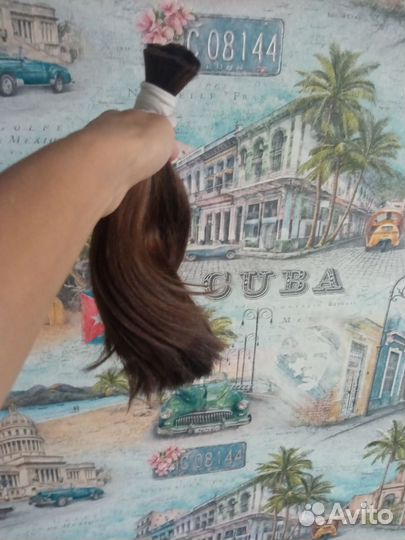 Волосы натуральные срез 30 см