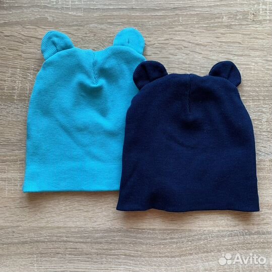 Шапка хлопковая двойная на теплую осень