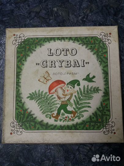 Настольная игра лото Грибы