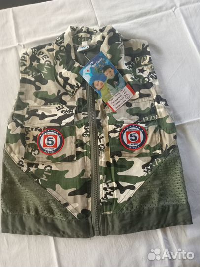 Новый летний жилет камуфляж р. 80-86