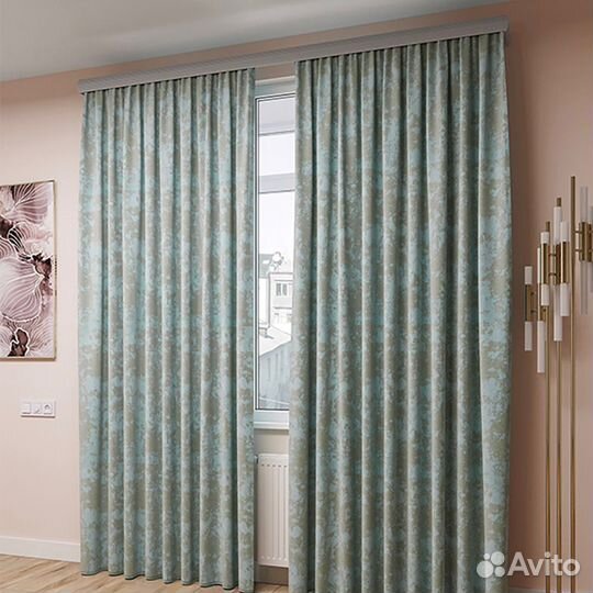 Шторы мрамор (комплект 2 шт)