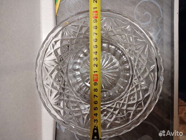 Конфетница салатник хрустальный