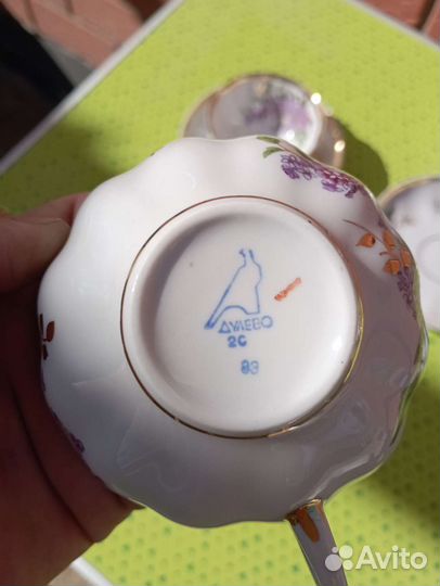 Чайный сервиз сирень дулево