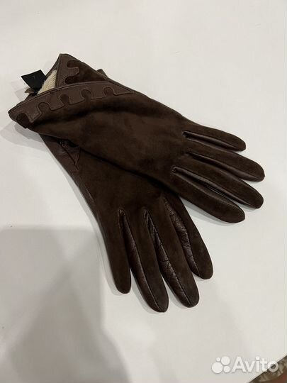 Перчатки женские кожаные размер 7