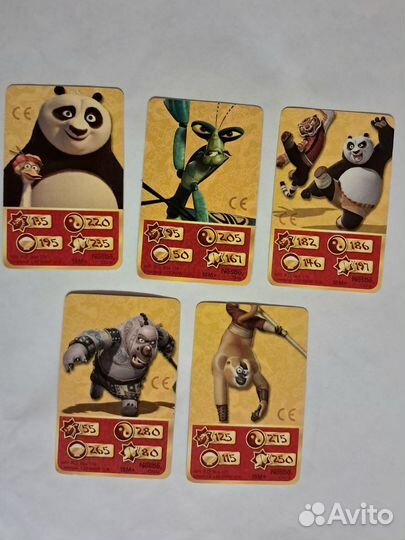 Карточки кунг фу Панда