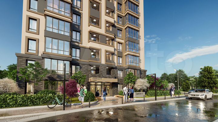 1-к. квартира, 48,3 м², 1/25 эт.