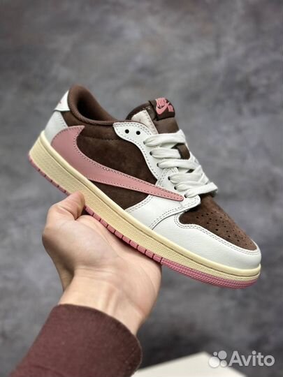 Кроссовки Nike air jordan 1 low x Travis Scott