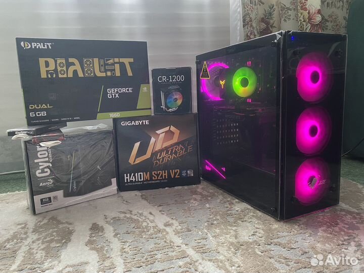 Новый Игровой компьютер Intel i3 10105f+ gtx 1660