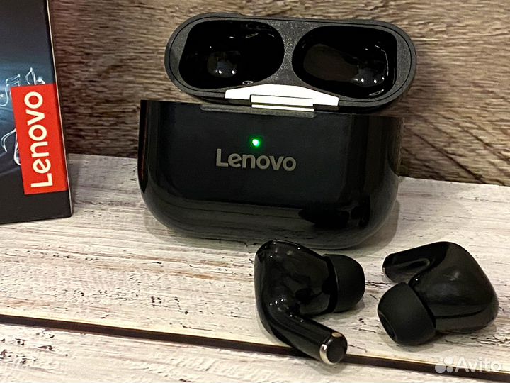 Наушники Lenovo LP33 новые беспроводные (black)