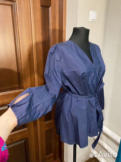 Блузка zara хлопок