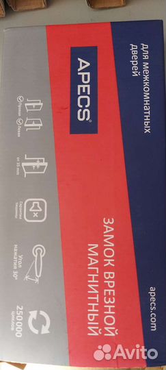 Замок врезной манитный Apecs 5300-M-CR хром