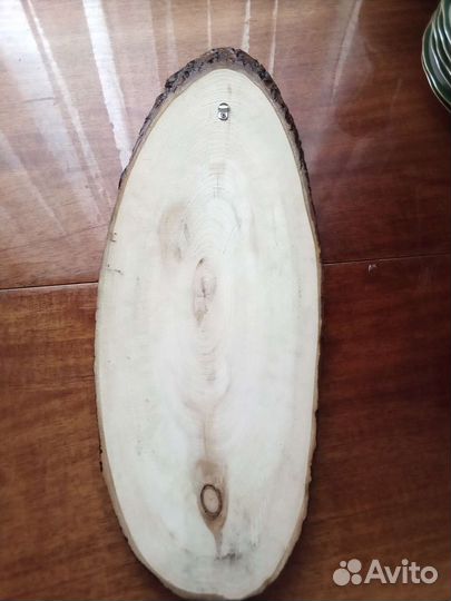 Картина, пано на срезе дерева