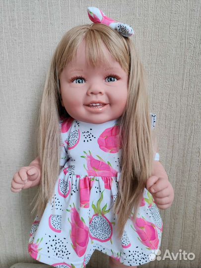 Реборн кукла блондинка винил