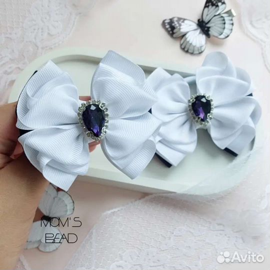 Школьные бантики ручной работы