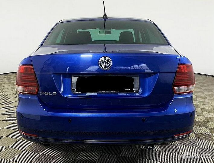 Бампер зад volkswagen polo 5 15-20 Синий