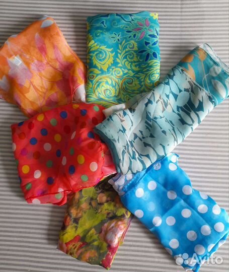 Шарф искусственный шёлк новый Китай