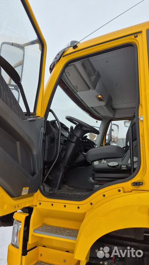 Бортовой грузовик Автомастер на FAW J6P CA3250 с КМУ Soosan, 2024