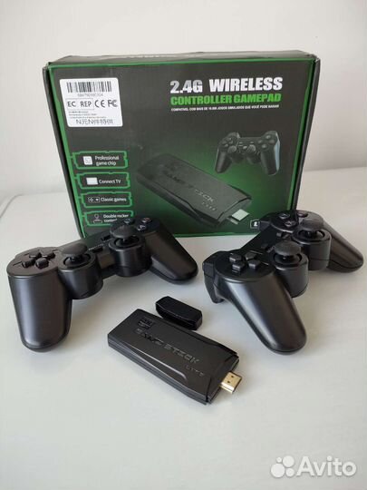 Новая тв приставка с играми, память 64Гб