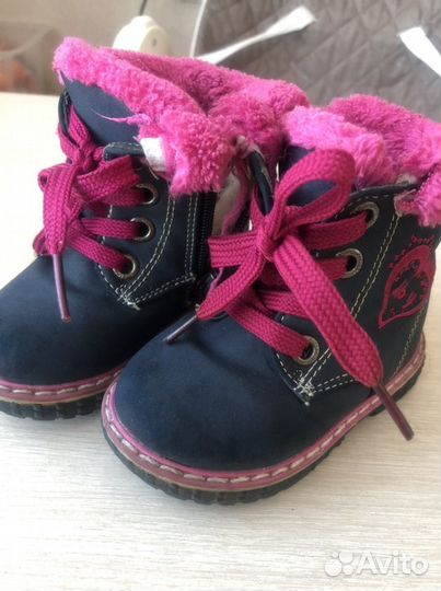 Ботинки утепленные 21 размер
