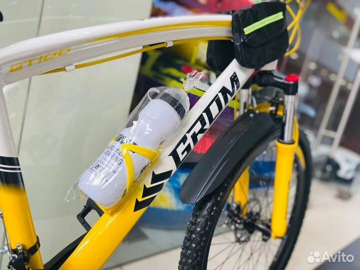Горный велосипед скоростной grom G026 26'' желто-б