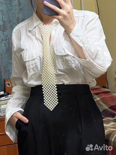 Галстук из бусин