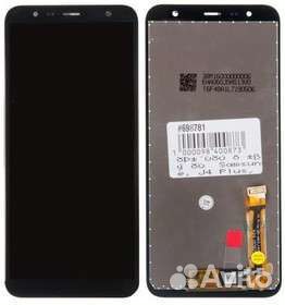 Дисплей для Samsung Galaxy J4+ 2018 Черный - OR