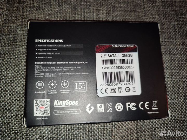 Ssd диск 256,512гб