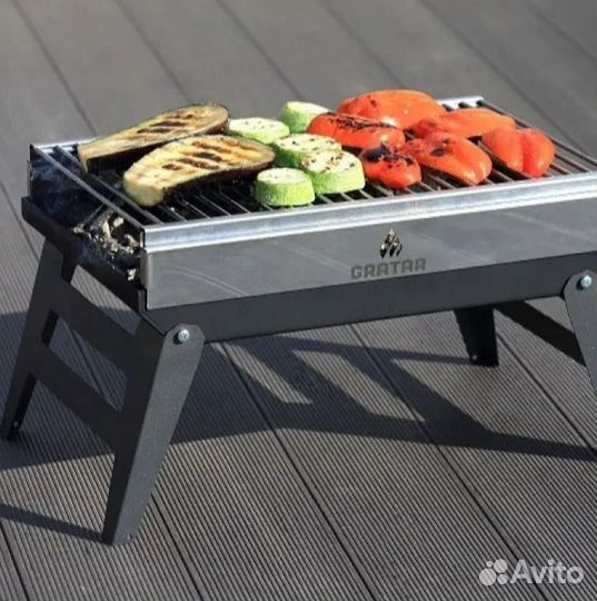 Мангал складной gratar mobile 3 в 1 55x30x31 см