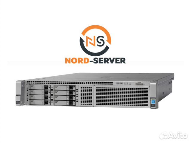Сервер cisco UCS C240 M4 8xSFF 2x E5-2697v4 128 GB