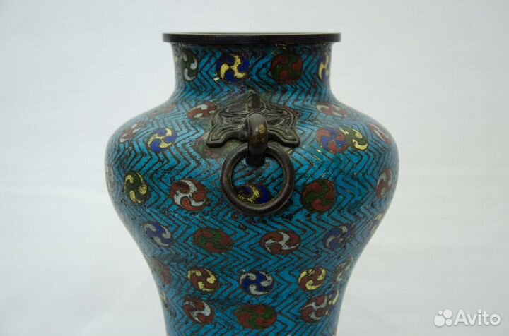 Антикварная ваза династии Мин 15 век Бронза 24см