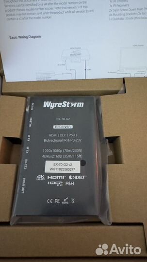 Удлинитель hdmi 4K UHD hdbaset с hdcp, PoH и CEC